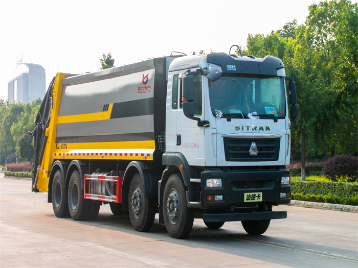 國六重汽汕德卡前四后八25方壓縮垃圾車